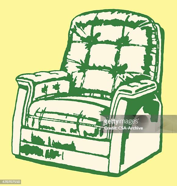 illustrations, cliparts, dessins animés et icônes de fauteuil inclinable - fauteuil inclinable