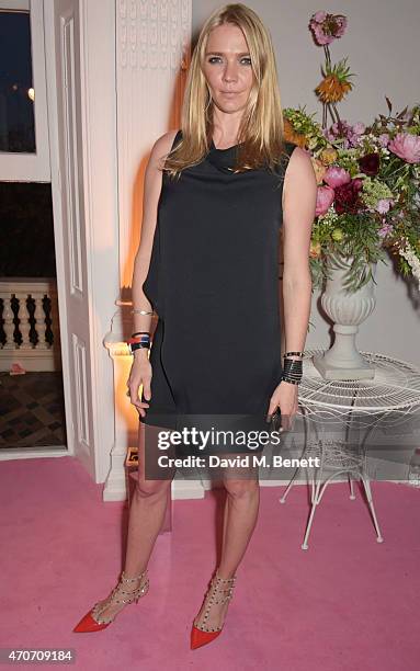 Jodie Kidd attends the Magnum Pink and Black launch party at the ICA on April 22, 2015 in London, England.