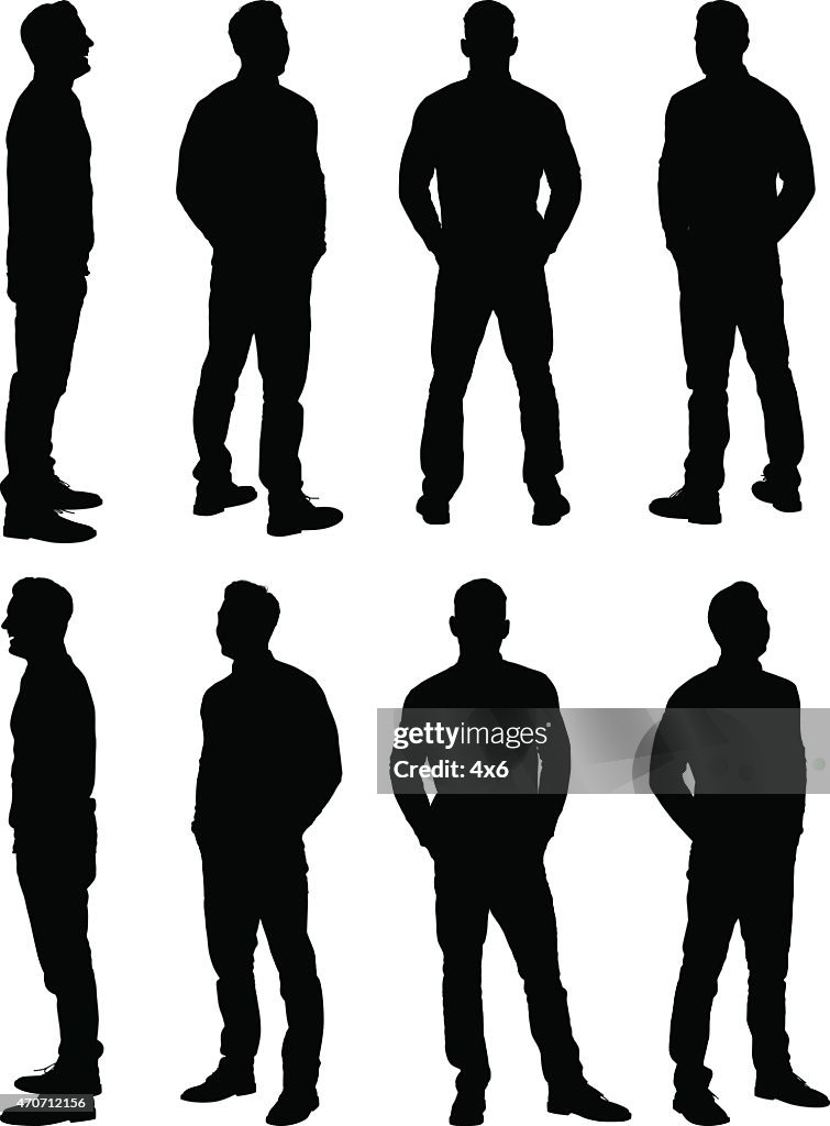 Casual man standing
