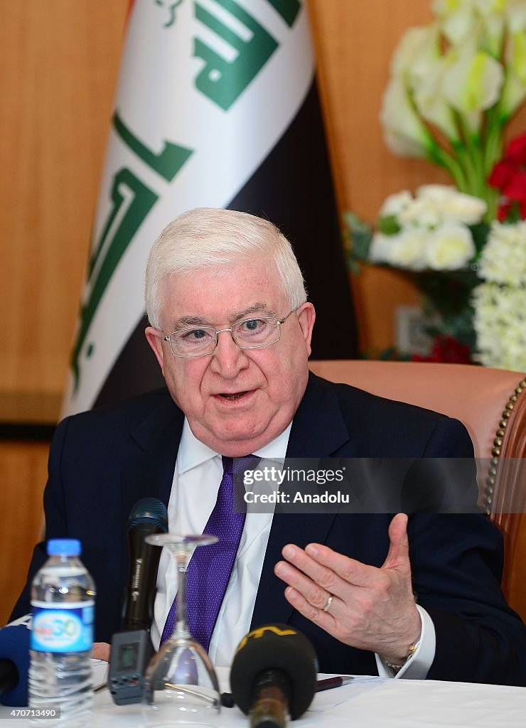 Iraqi President Fuad Masum in Ankara