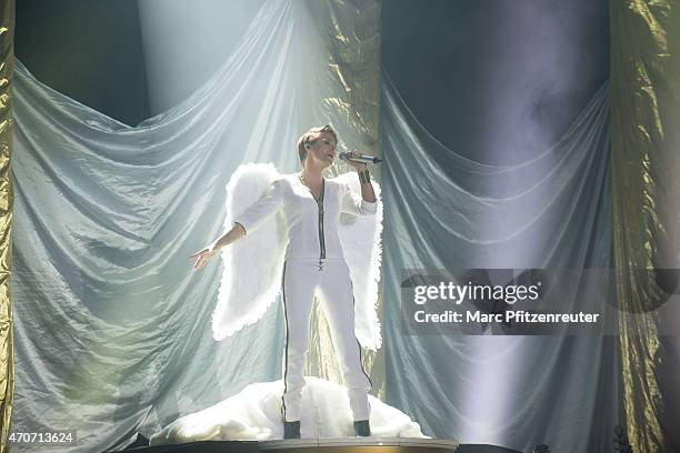 German singer Michelle performs on stage at the Palladium on April 22, 2015 in Cologne, Germany.