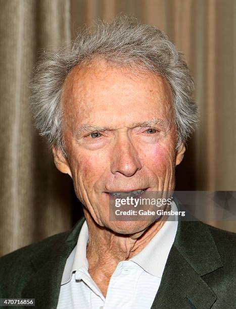 Recipient of the Fandango Fan Choice award for Favorite Film of 2014, "American Sniper," Clint Eastwood attends CinemaCon and Warner Bros. Pictures...