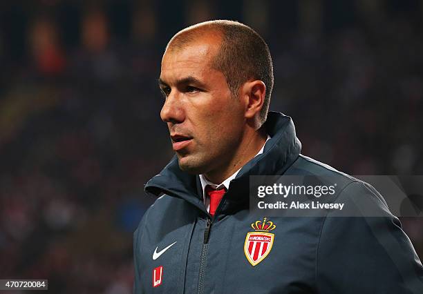 Leonardo Jardim, coach of Monaco looks on after the UEFA Champions League quarter-final second leg match between AS Monaco FC and Juventus at Stade...