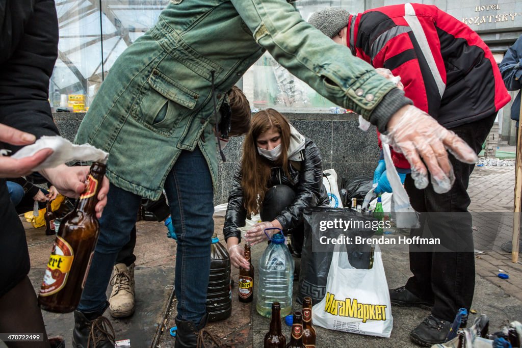 Violence Escalates As Kiev Protests Continue