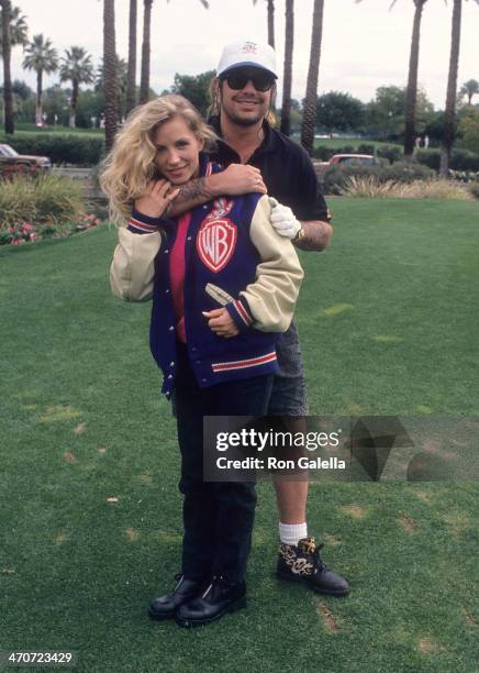 Musician Vince Neil and girlfriend Heidi Mark attend the Sixth Annual Frank Sinatra Celebrity Golf Tournament to Benefit the Barbara Sinatra...