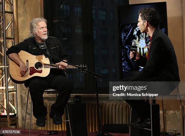 Musician Randy Bachman and Editor of Billboard Magazine, Joe Levy, speak at AOL Build Speakers Series: Randy Bachman at AOL Studios In New York on...