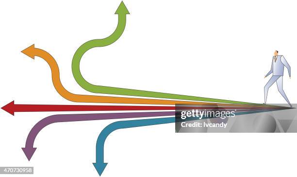 forward directions - walking forward white background stock illustrations