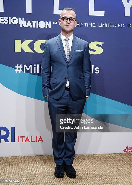 Designer Steven Kolb attends Milly For DesigNation Collection Launch at Isola Trattoria & Crudo Bar on April 22, 2015 in New York City.