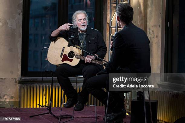 Musician Randy Bachman and Editor of Billboard Magazine, Joe Levy, speak at AOL Build Speakers Series: Randy Bachman at AOL Studios In New York on...