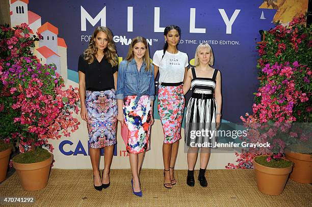 Hannah Davis, model and Style Expert, Olivia Palermo, socialite and Style Expert, Chanel Iman, model and Style Expert and actress Zosia Mamet attend...