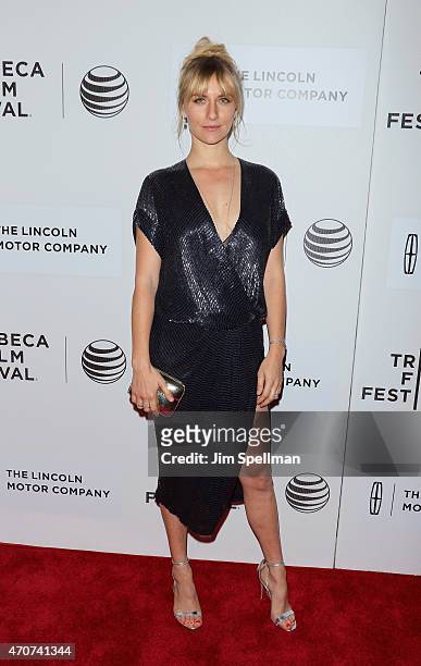 Actress Mickey Sumner attends the 2015 Tribeca Film Festival - world premiere narrative: "Anesthesia" at BMCC Tribeca PAC on April 22, 2015 in New...