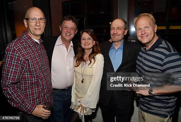 David Ross, Dale Dodson, Lauren Braddock, Bobby Braddock, and Troy Tomlinson attend the world premiere of Annenberg Space for Photography's "Country:...
