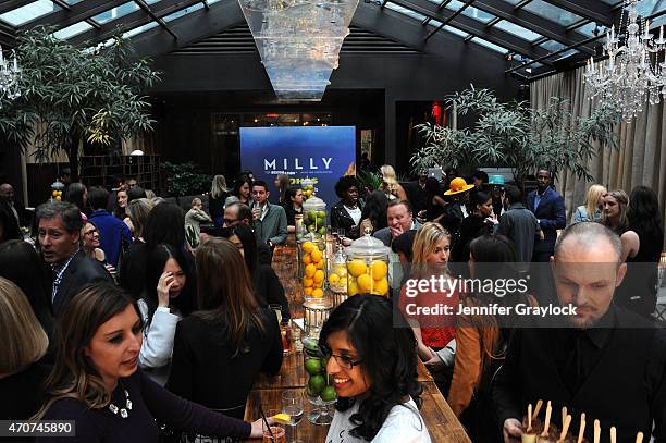 General view of atmosphere at the Kohl's MILLY for DesigNation cocktail party at Isola, Mondrian Soho Hotel on April 22, 2015 in New York City.