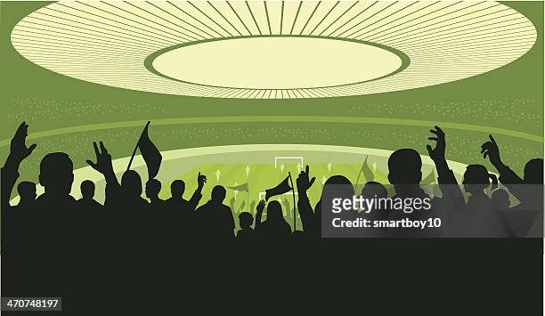ilustraciones, imágenes clip art, dibujos animados e iconos de stock de estadio de fútbol de fútbol - penalización