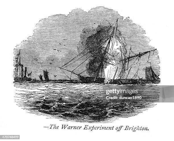 the warner experiment - down memory lane stock illustrations