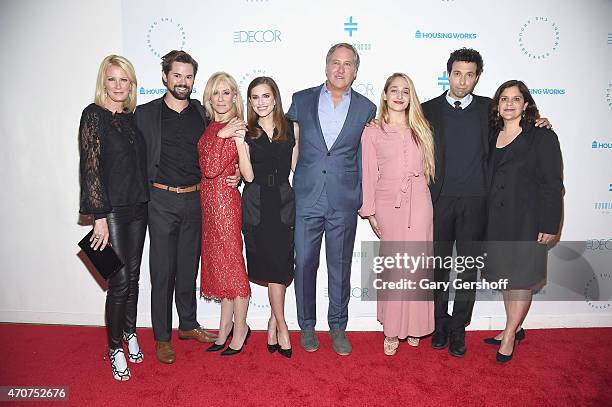 Sandra Lee, Andrew Rannells, Judith Light, Allison Williams, co-chair host James Huniford, Jemima Kirke, Alex Karpovsky and producer for HBO's...