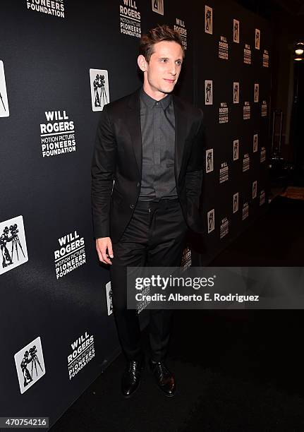 Actor Jamie Bell attends 2015 Will Rogers Pioneer of the Year Dinner Honoring Jim Gianopulos at Caesars Palace during CinemaCon, the official...