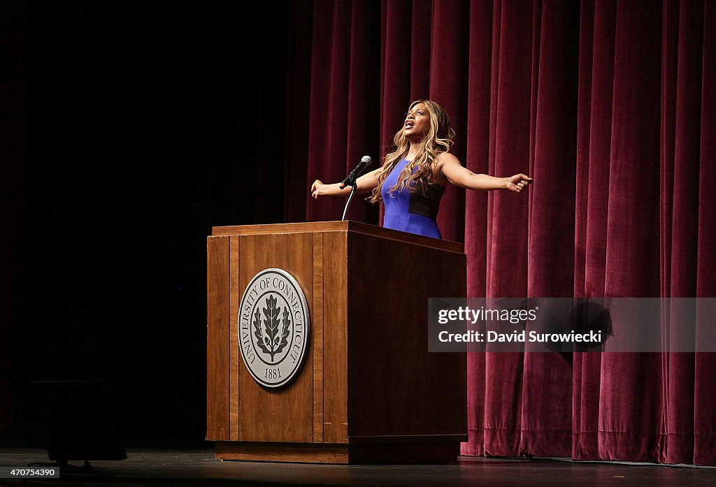 Laverne Cox Speaks At The University of Connecticut