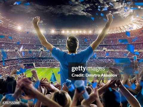 Fans at stadium Fans at stadium