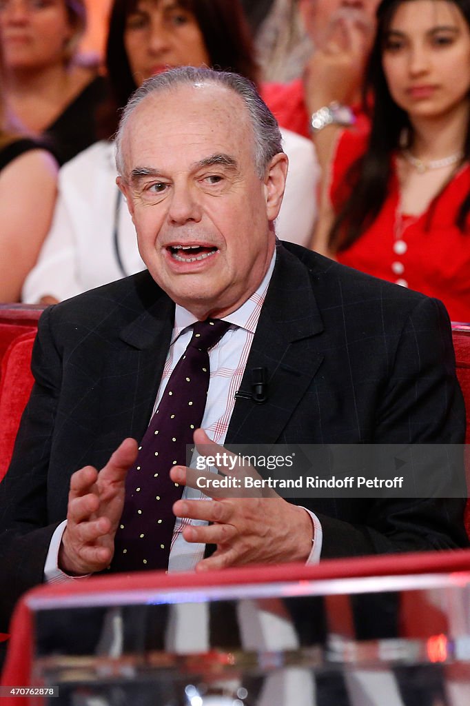 'Vivement Dimanche' French TV Show At Pavillon Gabriel In Paris