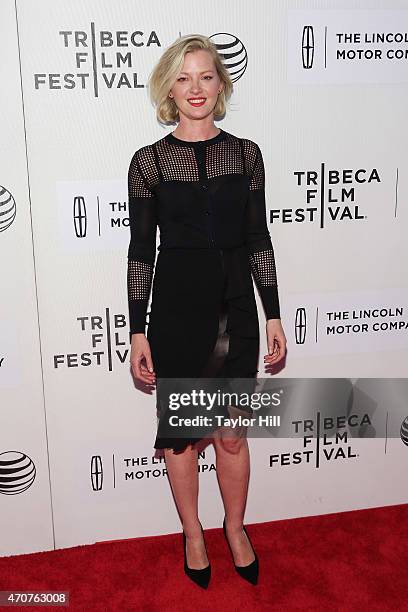 Actress Gretchen Mol attends the world premiere of "Anesthesia" during the 2015 Tribeca Film Festival at BMCC Tribeca PAC on April 22, 2015 in New...