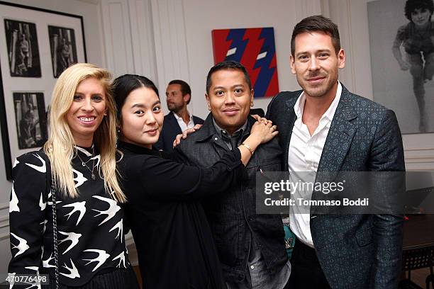 Vice President at SHADOW PR Alexandra Lasky, Production Coordinator Christine Kim, public relations executive Rembrandt Flores and agent Jorge Perez...