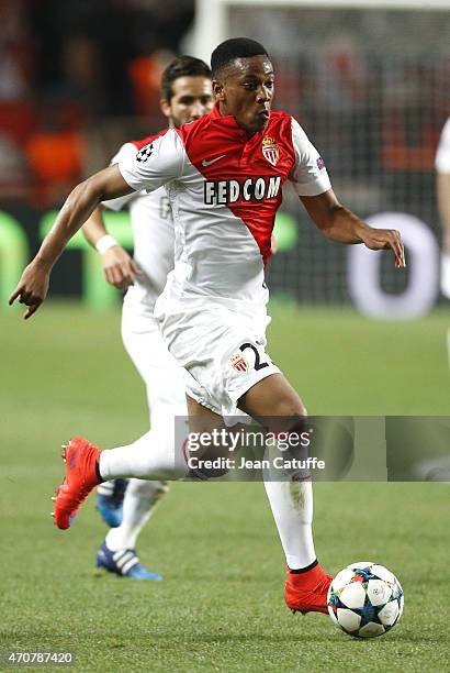 Anthony Martial of Monaco in action during the UEFA Champions League Quarter Final second leg match between AS Monaco FC and Juventus Turin at Stade...