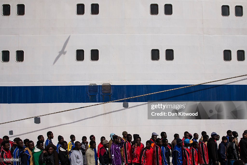 Migrants Crossing From North Africa Transit To Europe