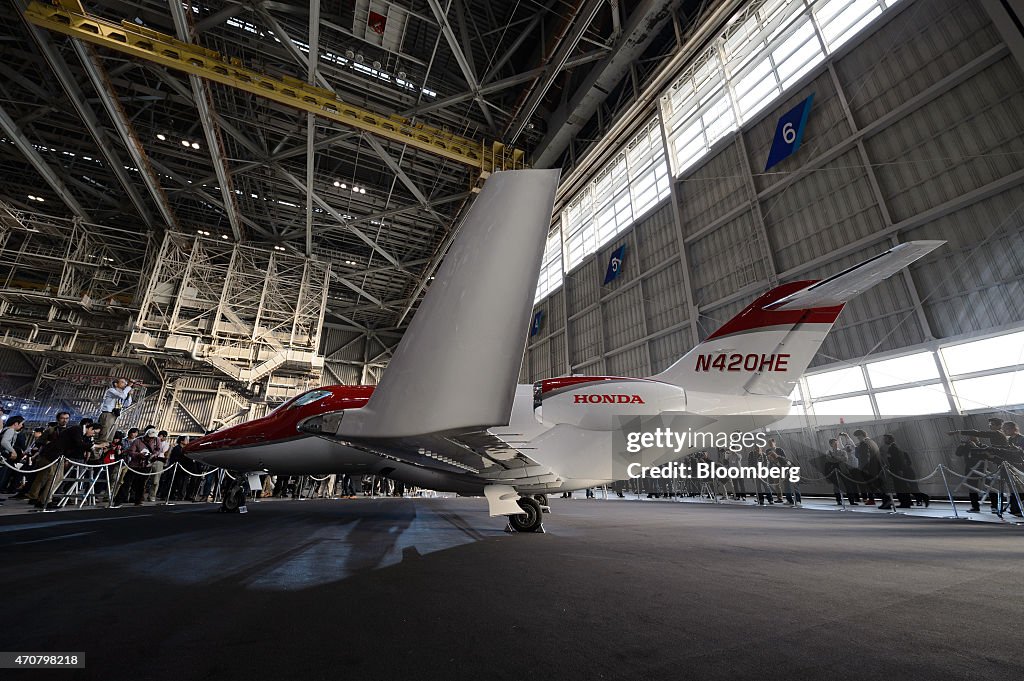 First Honda Aircraft Co. Jet Arrives At Haneda Airport