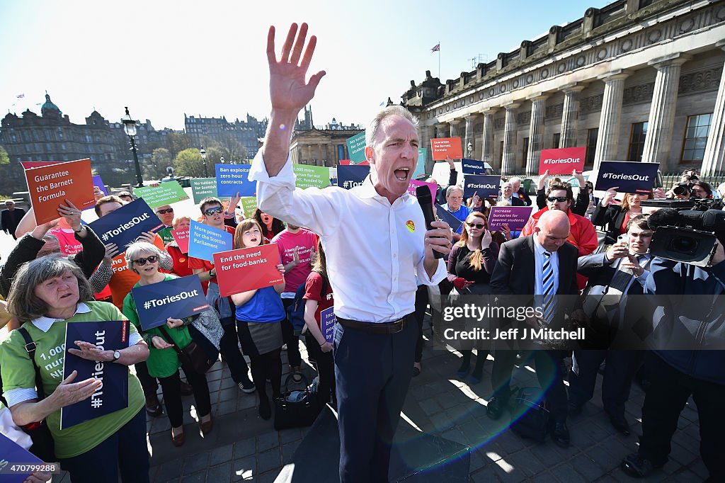 Jim Murphy Meets Voters At An Election Rally