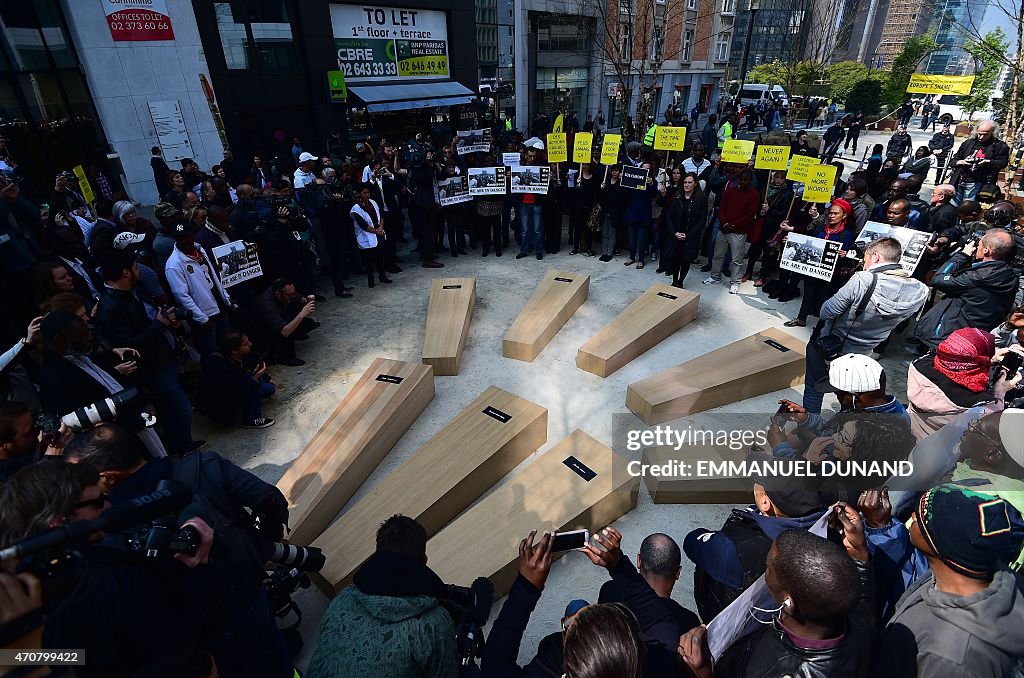 BELGIUM-EU-SUMMIT-MIGRANTS-PROTEST