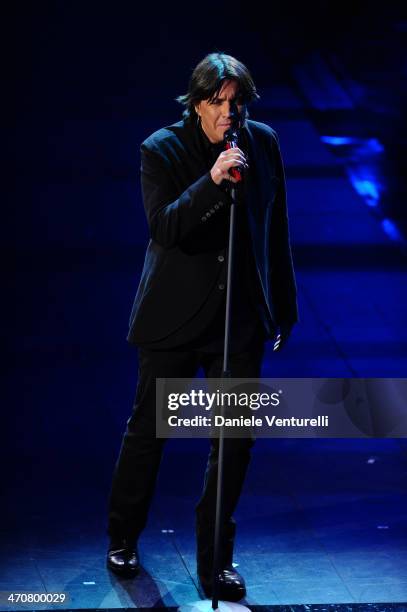 Cristiano De Andre attends the third night of the 64th Festival di Sanremo 2014 at Teatro Ariston on February 20, 2014 in Sanremo, Italy.