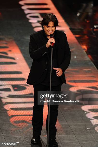 Cristiano De Andre attends the third night of the 64th Festival di Sanremo 2014 at Teatro Ariston on February 20, 2014 in Sanremo, Italy.