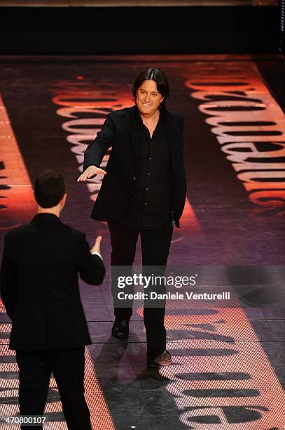 Cristiano De Andre attends the third night of the 64th Festival di Sanremo 2014 at Teatro Ariston on February 20, 2014 in Sanremo, Italy.