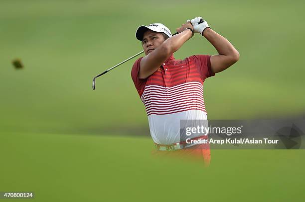 Chapchai Nirat of Thailand pictured during the round one of the US$750,000 CIMB NIAGA Indonesia Masters at Royale Jakarta Golf Club on April 23, 2015...