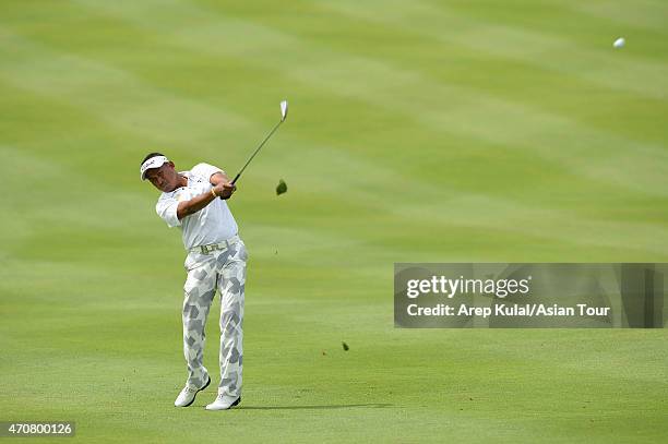 Thaworn Wiratchant of Thailand pictured during the round one of the US$750,000 CIMB NIAGA Indonesia Masters at Royale Jakarta Golf Club on April 23,...