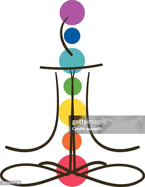 meditation chakra - chakras stock-grafiken, -clipart, -cartoons und -symbole