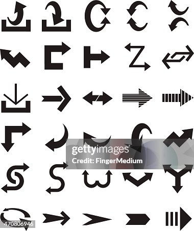 Simple Arows Simple Arrow Set High-Res Vector Graphic - Getty Images