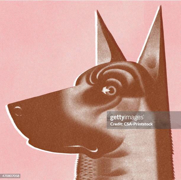 dog - german shepherd stock illustrations