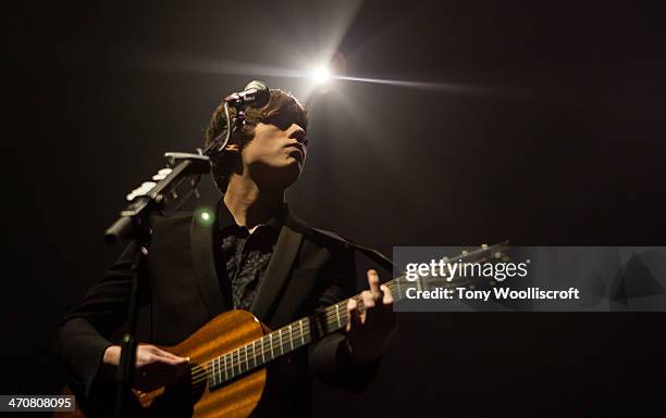 Jake Bugg performs at Nottingham Capital FM Arena on February 20, 2014 in Nottingham, England.