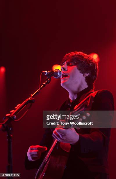 Jake Bugg performs at Nottingham Capital FM Arena on February 20, 2014 in Nottingham, England.