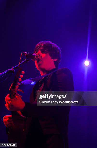 Jake Bugg performs at Nottingham Capital FM Arena on February 20, 2014 in Nottingham, England.