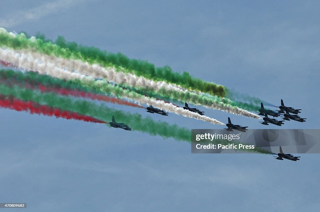 Oath of the cadets the "Frecce Tricolori" Italian Air Force...