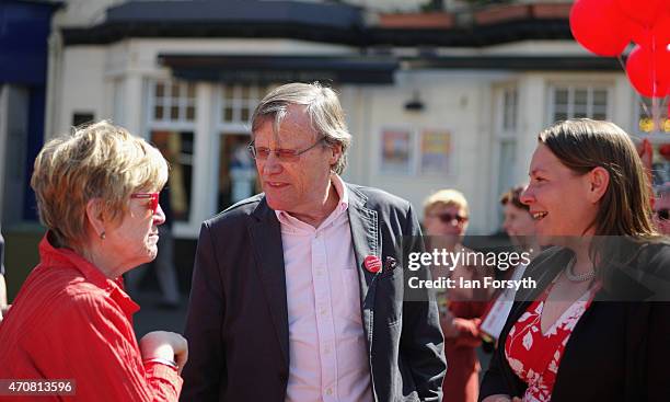 Coronation Street actor, David Neilson, who plays Roy Cropper in the TV soap meets members of the pubic as he joined Labour candidate for Redcar Anna...