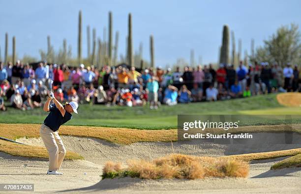 Ernie Els of South Africa plays a shot on the 17th hole during the second round of the World Golf Championships - Accenture Match Play Championship...