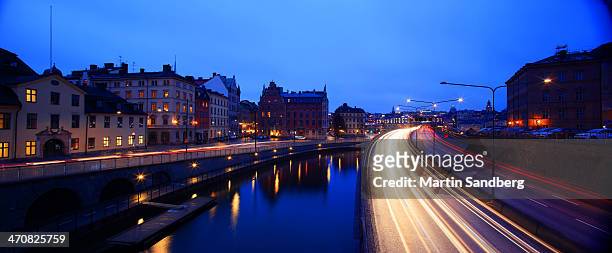 centralbron panorama - centralbron stock pictures, royalty-free photos & images
