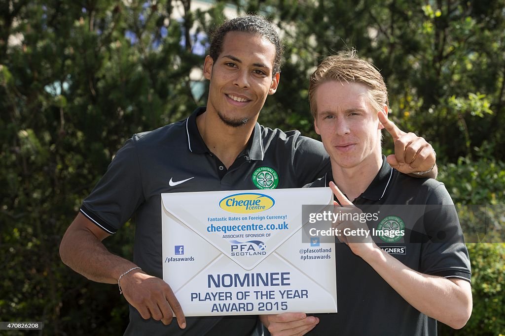Nominees Photocall - PFA Scotland's Scottish Premiership Player of the Year Awards