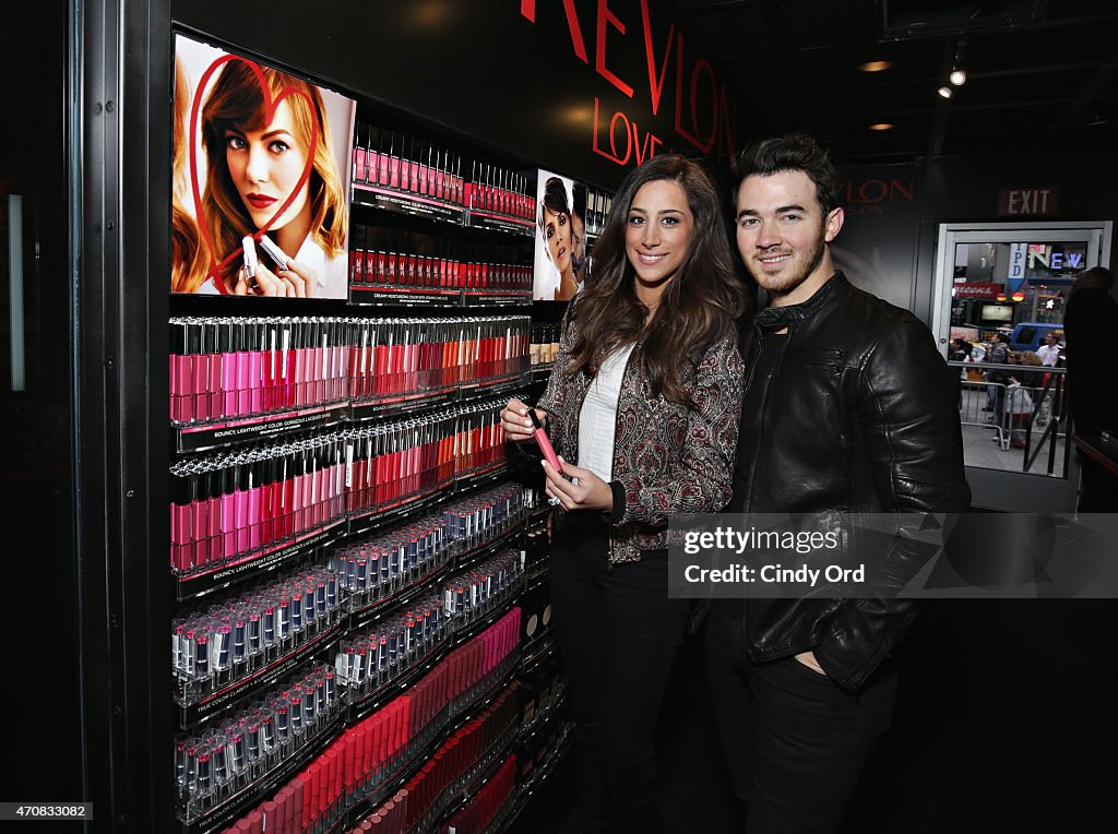 REVLON Kicks Off National Lover's Day With Kevin And Danielle Jonas At The Revlon LOVE IS ON Pop-up Shop