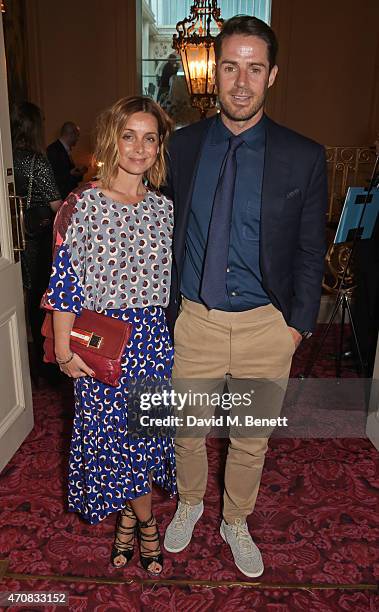 Louise Redknapp and Jamie Redknapp attend as Audi hosts the opening night performance of "La Fille Mal Gardee" at The Royal Opera House on April 23,...