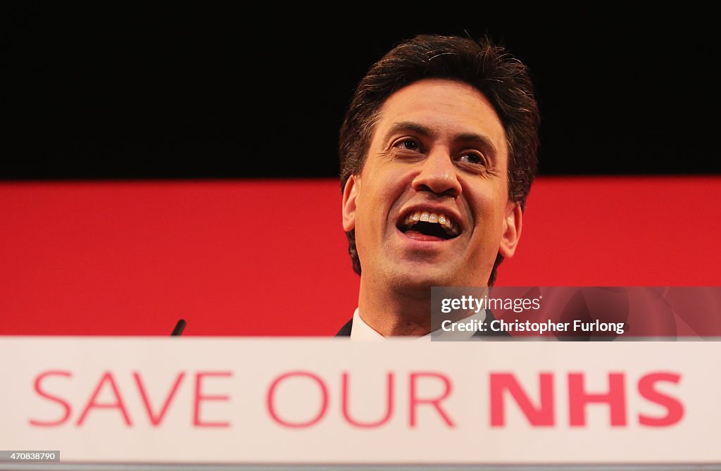 Ed Miliband Speaks At An NHS Rally